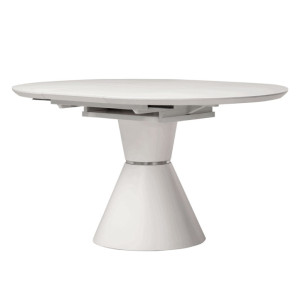 Розкладний обідній стіл Vetro Mebel TML-651 Білий