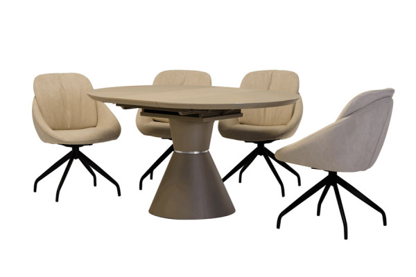 Раскладной обеденный стол Vetro Mebel TML-651 Капучино-8