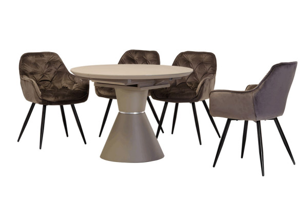 Раскладной обеденный стол Vetro Mebel TML-651 Капучино-10