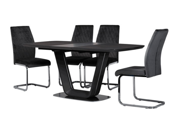 Розкладний обідній стіл Vetro Mebel TML-770-1 Сірий-9