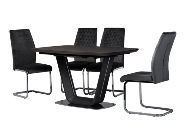 Розкладний обідній стіл Vetro Mebel TML-770-1 Сірий-10