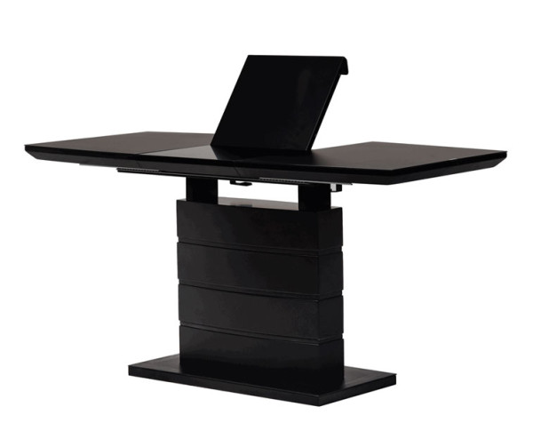 Стіл розкладний обідній Vetro Mebel TMM-50-2 Матовий чорний-1