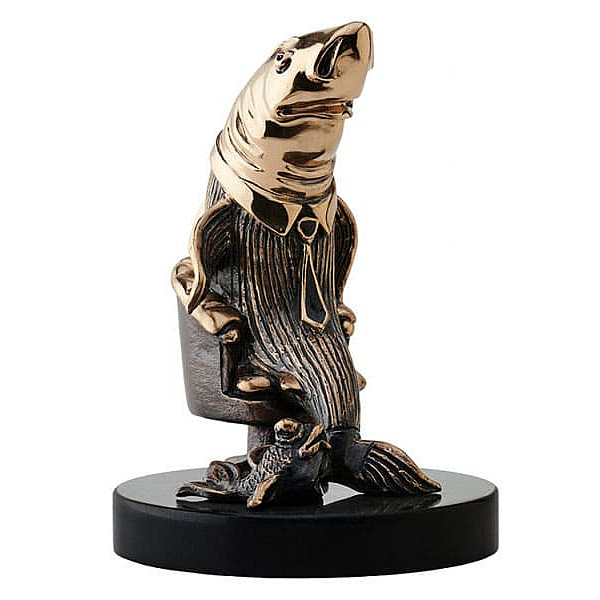 Статуэтка бронзовая Vizuri (Визури) Акула Бизнеса B01-2