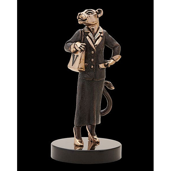 Статуэтка бронзовая Vizuri (Визури) Светская львица B04-0