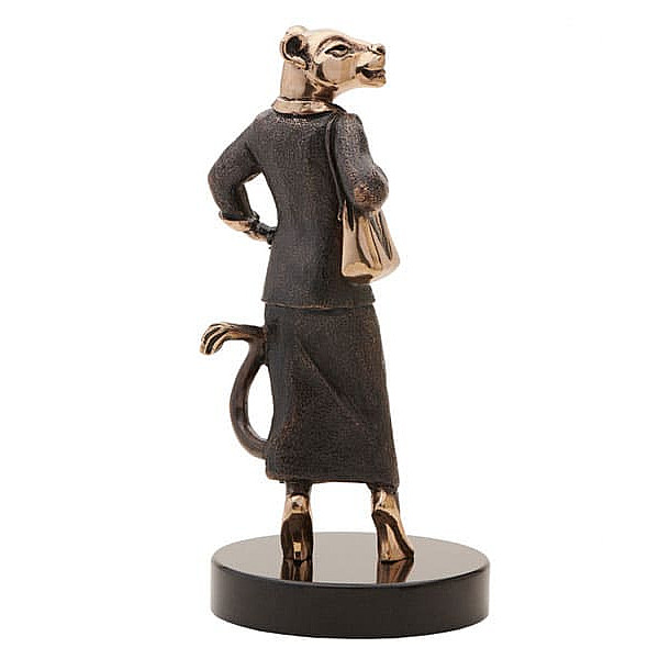 Статуэтка бронзовая Vizuri (Визури) Светская львица B04-3