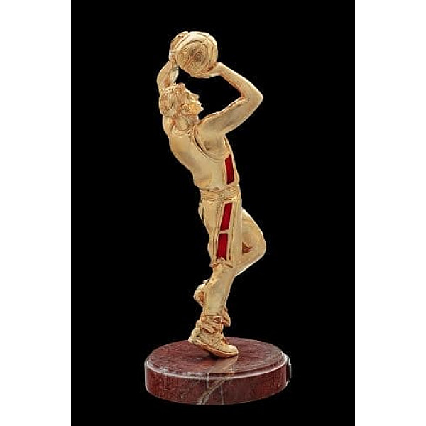 Статуэтка бронзовая Vizuri (Визури) Баскетболист золотой S05/P-0
