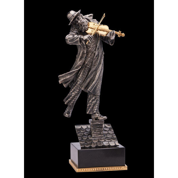 Статуэтка бронзовая Vizuri (Визури) Скрипач на крыше J04-2