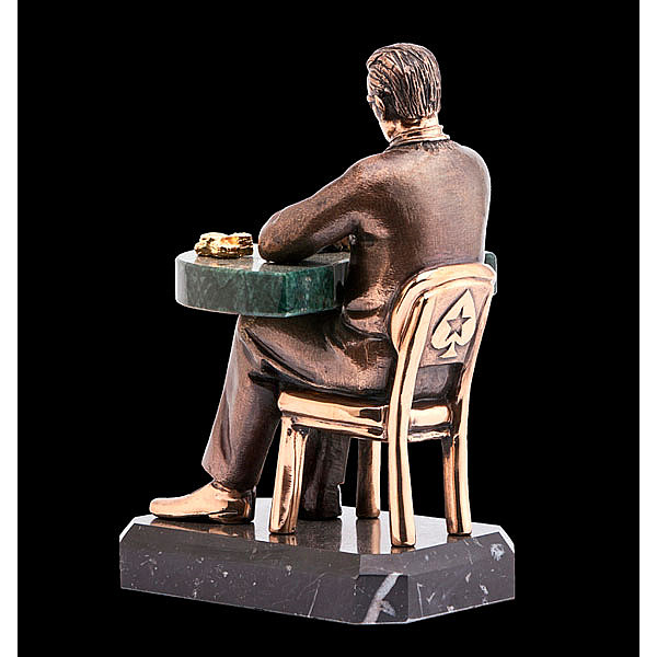 Статуэтка бронзовая Vizuri (Визури) Звезда покера H05-3