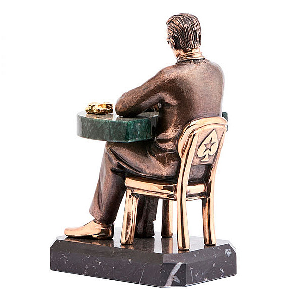 Статуэтка бронзовая Vizuri (Визури) Звезда покера H05-1