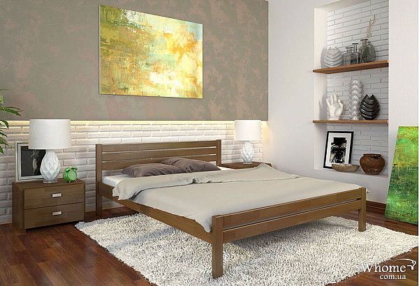 Ліжко ArborDrev Роял Горіх-0