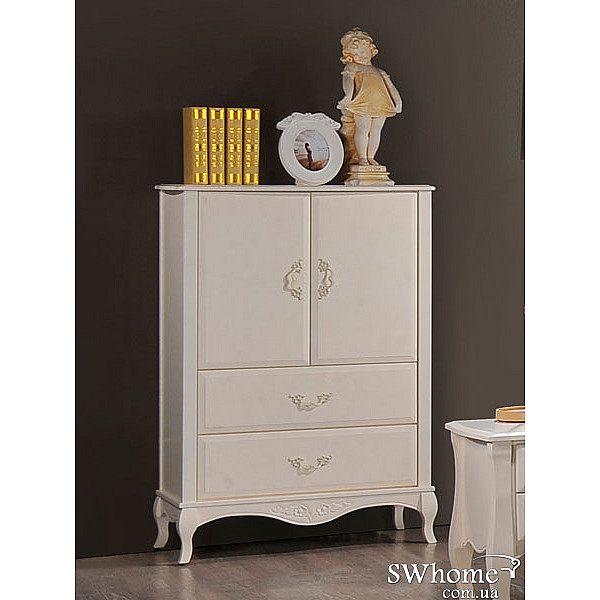 Комод Domini Богемия Античный белый-0