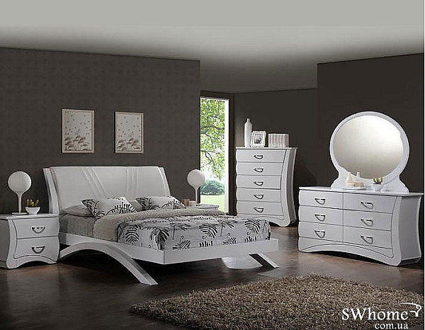 Спальня Domini Эвита Белый глянец-0