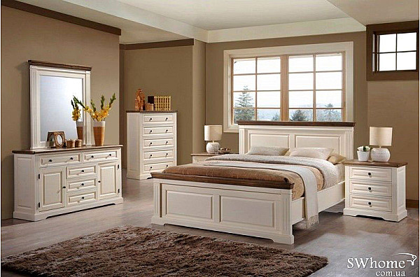 Спальня Domini Калифорния Античный белый-0