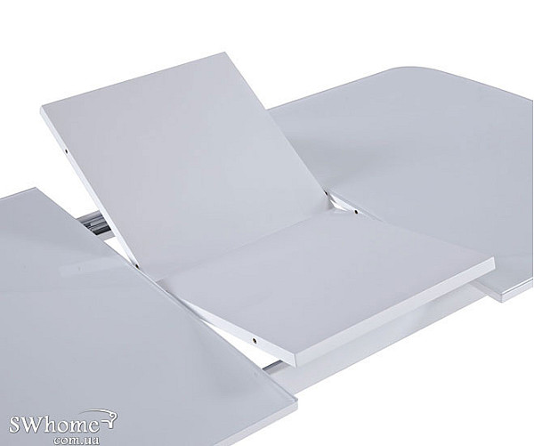 Стол раскладной Bellini Дженни Белый лак стекло-2