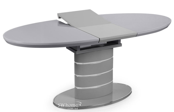 Стол раскладной Bellini Луна Серый лак стекло Стол раскладной Bellini Луна Серый лак стекло-1