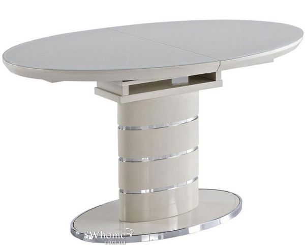 Стол раскладной Bellini Луна Ваниль лак стекло-0