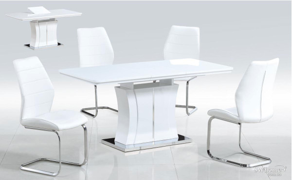 Розкладний стіл Bellini Рейнбоу Білий лак-1