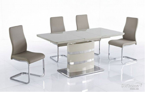 Стол раскладной Bellini Скай Серый лак Стол раскладной Bellini Скай Серый лак-3