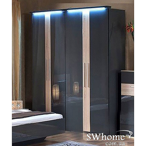 Шафа Embawood Капрі 4-дверна Антрацит-1