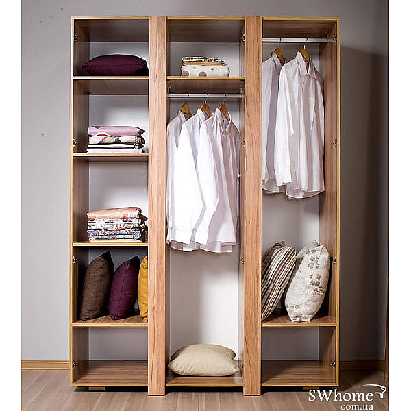 Шафа Embawood Прага 3-х дверна Горіх Ліон-1