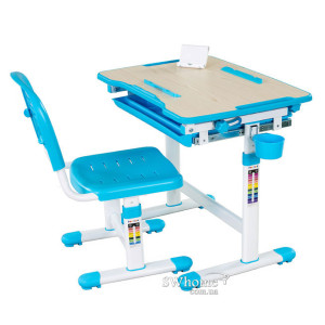 Комплект FunDesk Парта та стілець-трансформери Bambino Blue