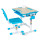 Комплект FunDesk Парта и стул-трансформеры Bambino Blue