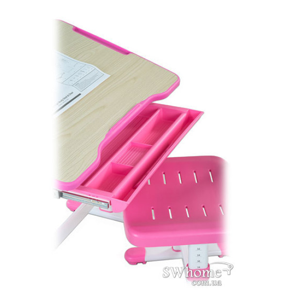 Комплект FunDesk Парта и стул-трансформеры Bambino Pink-6