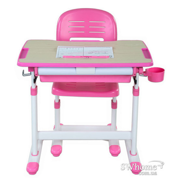 Комплект FunDesk Парта и стул-трансформеры Bambino Pink-8