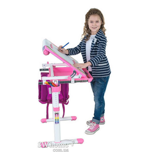 Комплект FunDesk Парта и стул-трансформеры Bambino Pink-11