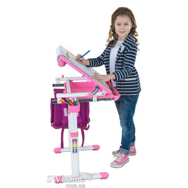 Комплект FunDesk Парта и стул-трансформеры Bambino Pink-12