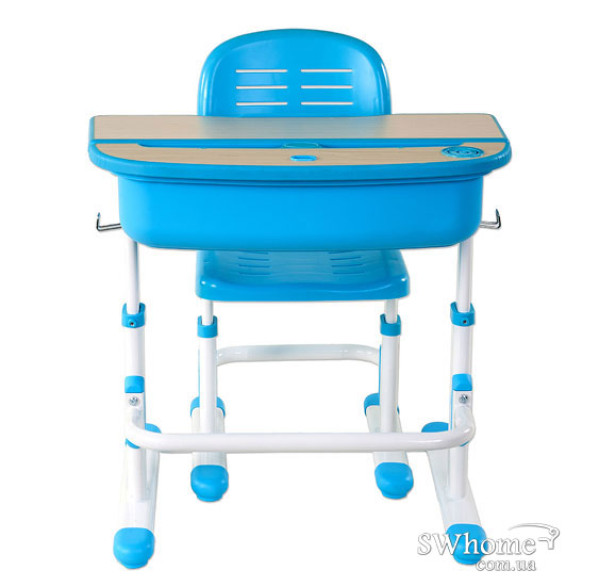 Комплект FunDesk Парта и стул-трансформеры Capri Blue-6