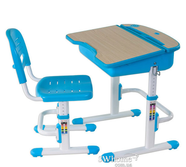 Комплект FunDesk Парта и стул-трансформеры Capri Blue-9