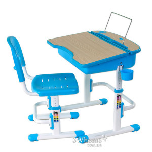 Комплект FunDesk Парта та стілець-трансформери Capri Blue