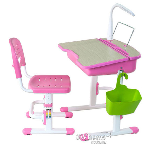 Комплект FunDesk Парта и стул-трансформеры Capri Pink-2