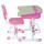 Комплект FunDesk Парта та стілець-трансформери Capri Pink