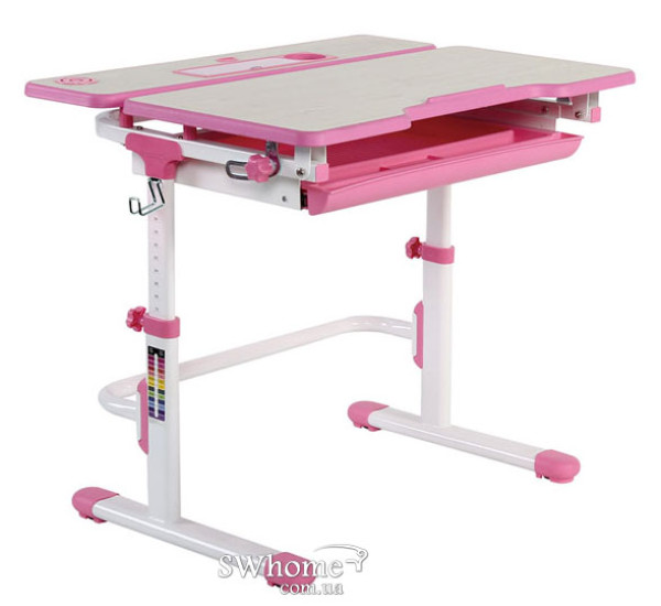 Парта-трансформер Lavoro L Pink-0