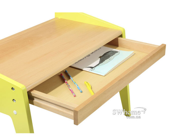Комплект детской деревянной мебели парта и стульчик Fundesk Omino Green-2