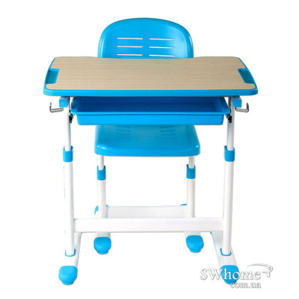 Комплект FunDesk Парта та стілець-трансформери Piccolino Blue-5