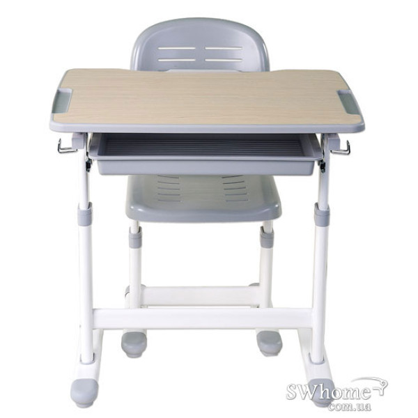 Комплект FunDesk Парта та стілець-трансформери Piccolino Grey-8