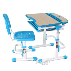 Комплект FunDesk Парта та стілець-трансформери Sorriso Blue