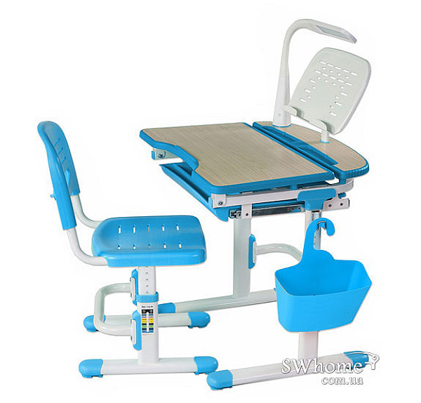 Комплект FunDesk Парта та стілець-трансформери Sorriso Blue-3