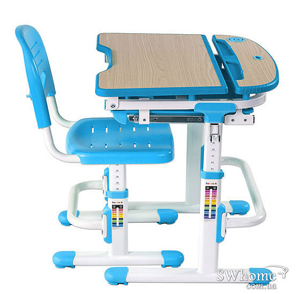 Комплект FunDesk Парта та стілець-трансформери Sorriso Blue-4