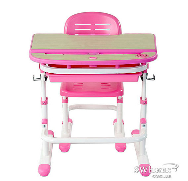 Комплект FunDesk Парта и стул-трансформеры Sorriso Pink-3
