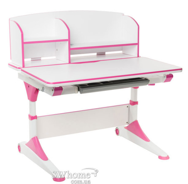 Парта-трансформер FunDesk Trovare с надстройкой Pink-1