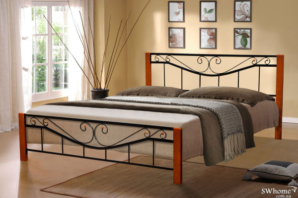 Ліжко Мікс-меблі Міленіум Вуд Чорне Ліжко Мікс-меблі Міленіум Вуд Чорне-0