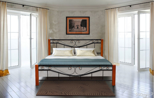 Ліжко Мікс-меблі Міленіум Вуд Чорне Ліжко Мікс-меблі Міленіум Вуд Чорне-1