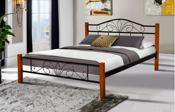 Кровать Микс-мебель Релакс Вуд Черная-0