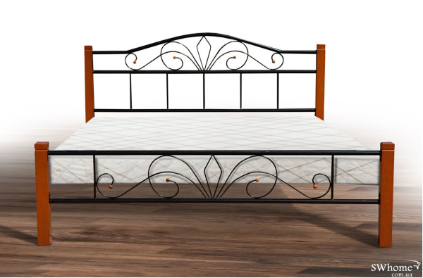 Кровать Микс-мебель Релакс Вуд Черная-1