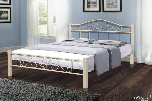 Кровать Микс-мебель Релакс Вуд Бежевая Кровать Микс-мебель Релакс Вуд Бежевая-0