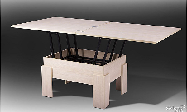 Стол-трансформер Микс-мебель Дельта Молочный Стол-трансформер Микс-мебель Дельта Молочный-0